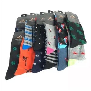 GK Men's Novelty Socks Assorted Colors Designs Mid-Calf Casual Shoe Size 10-13